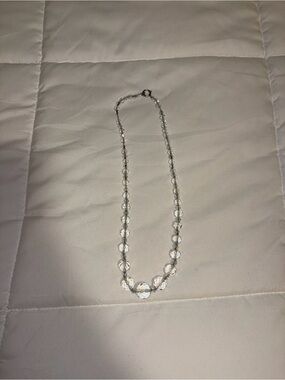 Clear Crystal Bead Necklace - Elegant Women’s Jewelry